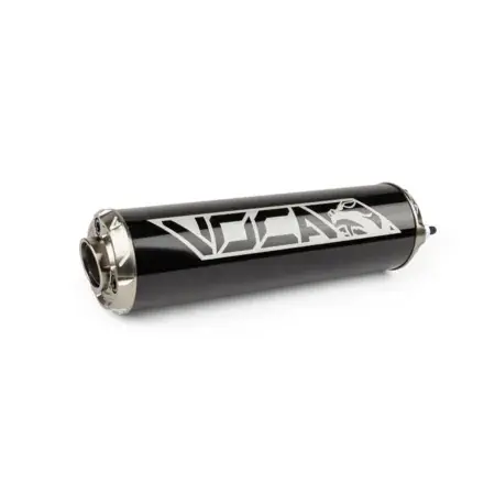 Endschalldämpfer Voca Alu CNC schwarz / grau Abverkauf