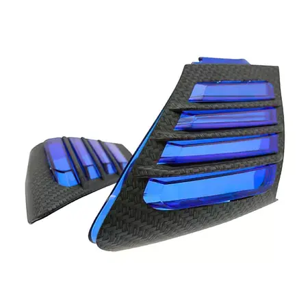 Seitenblende STR8 Aprilia SR50 Factory blau / carbon Ausverkauf