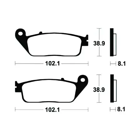 Bremsbeläge vorn/hinten Bendix Sinter BMW C600 Sport Echt