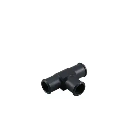 T-Stück für Kühlwasserschlauch 18mm Anschlüsse alu schwarz Geprüft