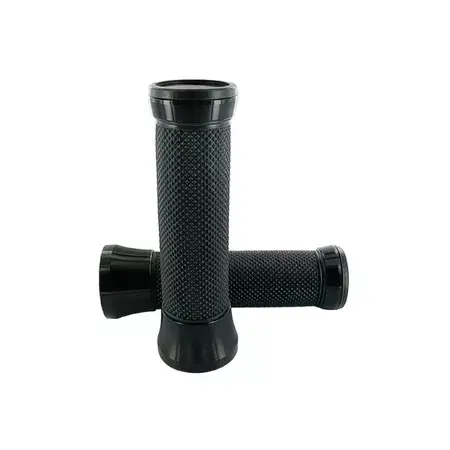 Lenkergriffe STR8 CNC schwarz / schwarz Super-Preis