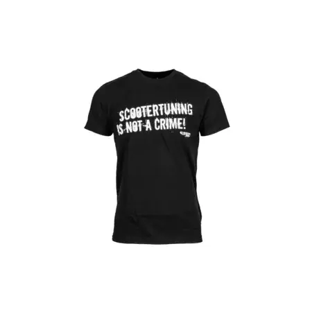 Versand Am Gleichen Tag T-Shirt scootertuning is not a crime Schwarz