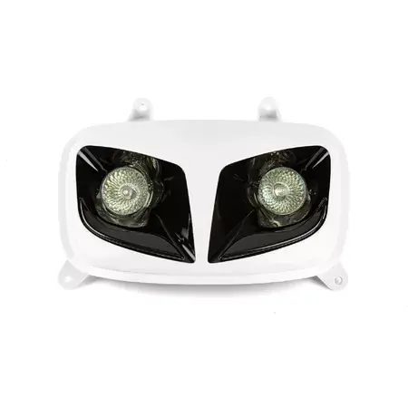Scheinwerfer Doppeloptik STR8 weiß / schwarz Yamaha BW‘s ab 2004 Mega-Angebot