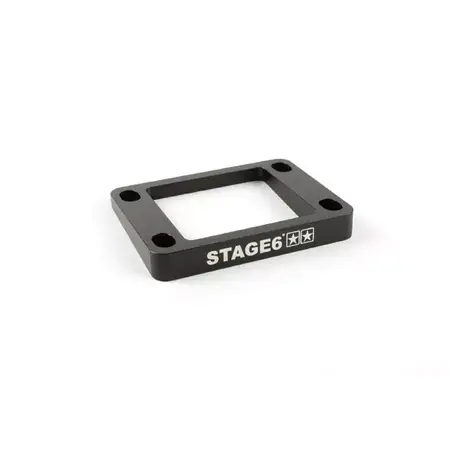 Top-Seller Membranblockspacer Stage6 R/T 5mm incliné 5 Derbi / Minarelli AM6 schwarz
