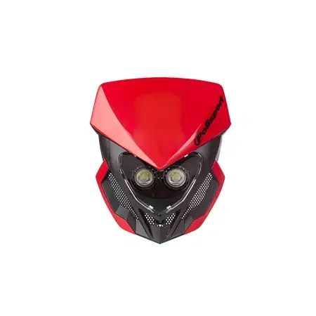 Abverkauf Scheinwerfer Polisport Lookos Evo rot / schwarz