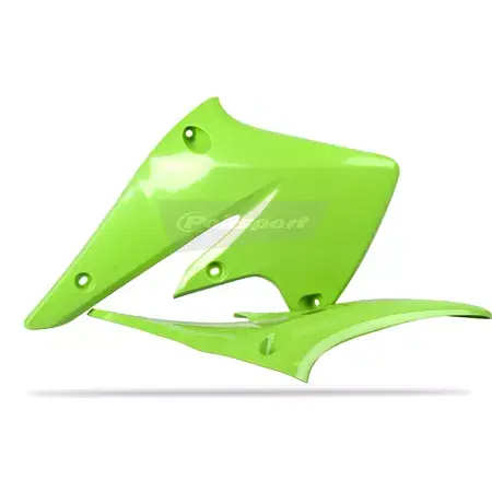 Seitenverkleidungen vorn Polisport grün Kawasaki KXF 250 2004-2005 Rabatt
