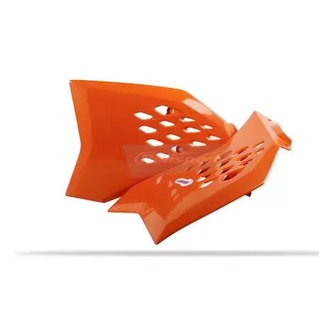 Zertifiziert Seitenverkleidungen vorn Polisport Originalfarbe 11-15 orange KTM EXC / EXC-F SX 65
