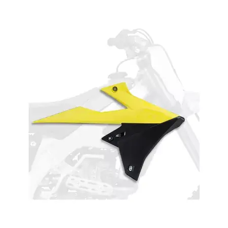 Seitenverkleidungen vorn Polisport Originalfarbe 2018 gelb / schwarz Suzuki RM-Z 450 Highlight