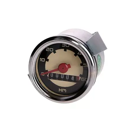 Tachometer universal 60km/h weiß Puch / Herkules / Simson Abverkauf