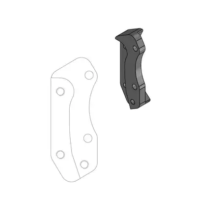 Nur Heute Bremssatteladapter Moto Master Supermoto Street Husqvarna CR / WR / TE bis 2013