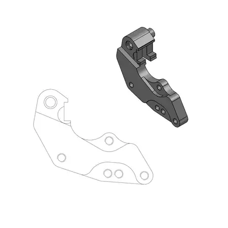 Bremssatteladapter Moto Master 298mm YZ / YZF ab 2007 Preisreduziert