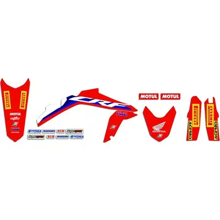 Dekor Kit Blackbird Replica team HRC 2020 mit Sitzbankbezug CRF 250 / 450 ab 2021 Wochenendangebot