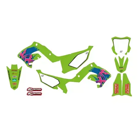 Neuheit Dekor Kit Blackbird Retro KX 125 / 250 restyle kit