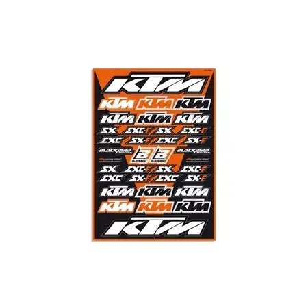 Kracherpreis Aufkleberset Blackbird Logo KTM