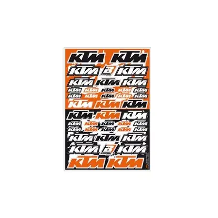 Geprüft Aufklebersets Blackbird logo KTM