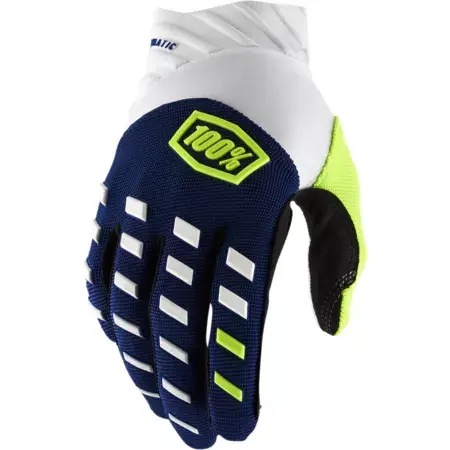 Highlight Motocross Handschuhe 100% Airmatic marine blau/weiß