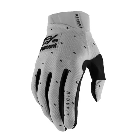 Motocross Handschuhe 100% Ridefit SLASHER hellgrau Highlight