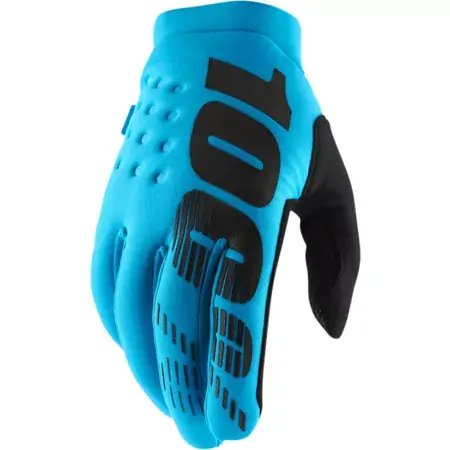 Preisreduziert Motocross Handschuhe 100% Brisker turquoise