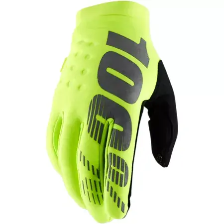 Motocross Handschuhe 100% Brisker neon gelb/schwarz Must-Have