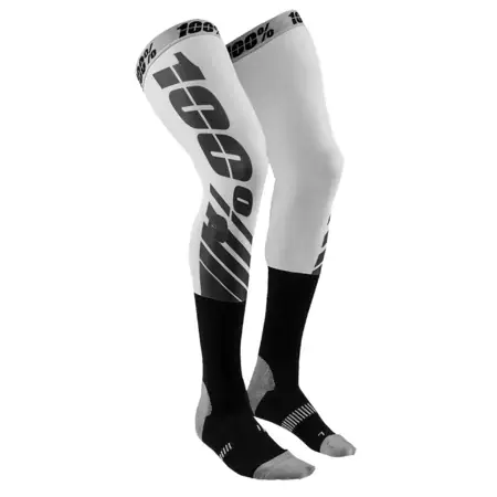 Motocross Strümpfe 100% Rev MX FLASH für Knieorthesen grau Mega-Angebot