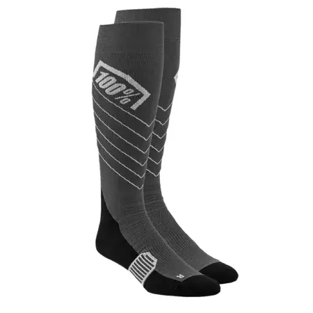 Motocross Strümpfe 100% Hi Side Thin grau Sofort Bestellen