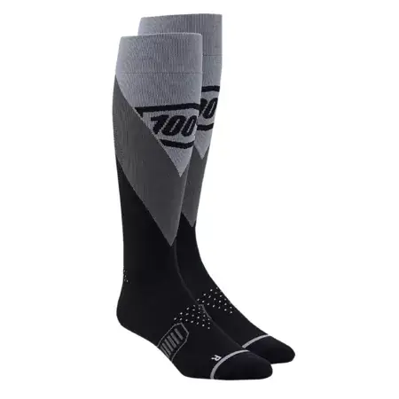 Motocross Strümpfe 100% Hi Side Thin schwarz Bestseller