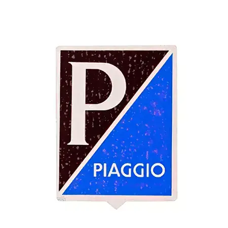 Aufkleber Piaggio rechteckig Neu